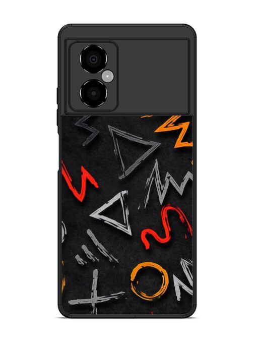 Grungy Graffiti Glossy Metal Phone Cover for Poco M4 (5G) Zapvi