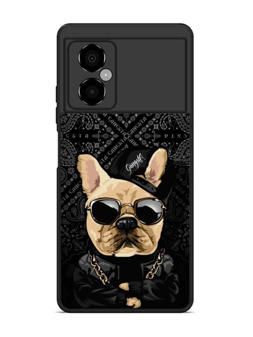 Gangsta Cool Sunmetales Dog Glossy Metal Phone Cover for Poco M4 (5G) Zapvi