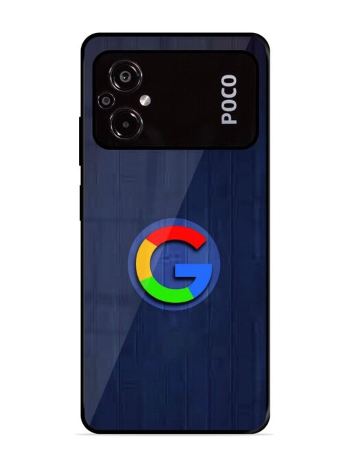 Google Logo Printed Glossy Metal TPU Phone Cover for Poco M5 Zapvi