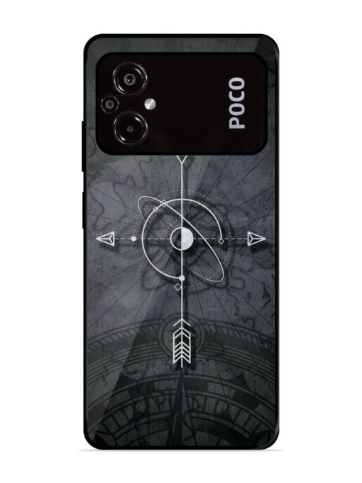 Lighting Cross Glossy Metal Phone Cover for Poco M5 Zapvi