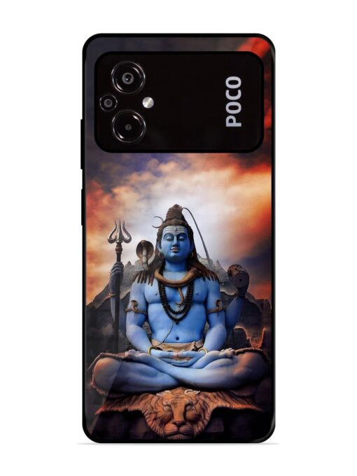 Jai Jai Shiv Glossy Metal Phone Cover for Poco M5 Zapvi