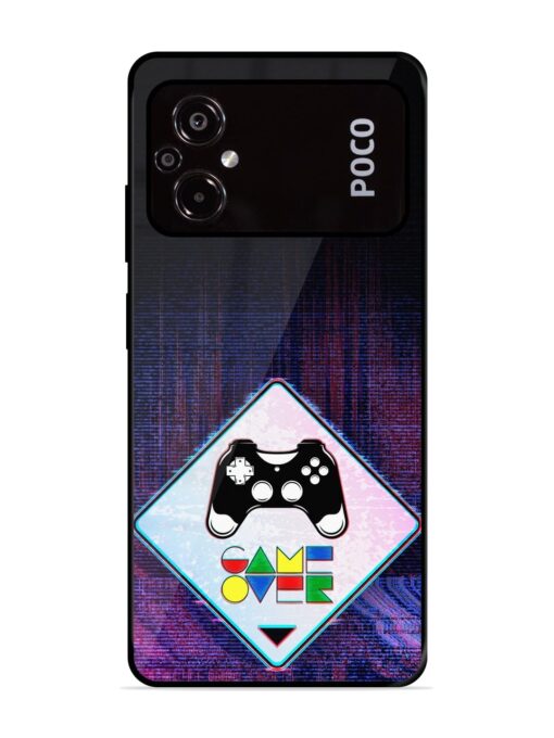 Game Over Glossy Metal Phone Cover for Poco M5 Zapvi