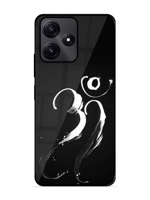 Om Logo Glossy Metal Phone Cover for Poco M6 Pro (5G) Zapvi