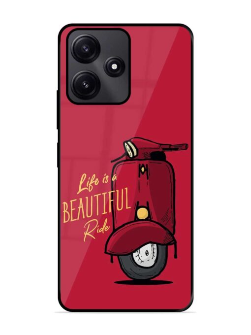 Life Is Beautiful Rides Glossy Metal Phone Cover for Poco M6 Pro (5G) Zapvi