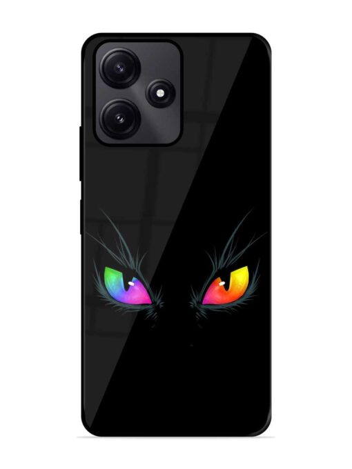 Cat Eyes Glossy Metal Phone Cover for Poco M6 Pro (5G) Zapvi