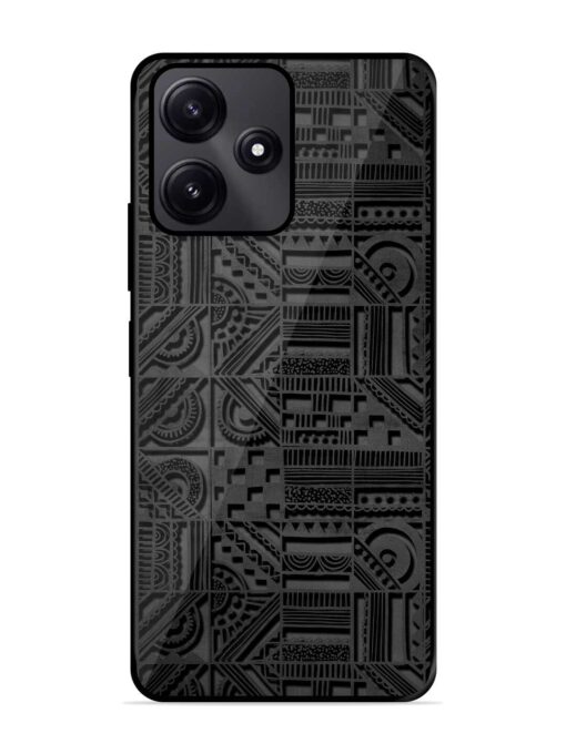 Seamless Pattern Glossy Metal Phone Cover for Poco M6 Pro (5G) Zapvi