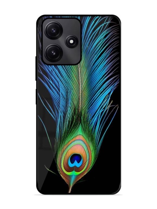 Peacock Feather Glossy Metal TPU Phone Cover for Poco M6 Pro (5G) Zapvi