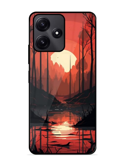 Natural Landscape Glossy Metal Phone Cover for Poco M6 Pro (5G) Zapvi