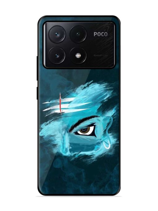 Lord Shiva Glossy Metal Phone Cover for Poco X6 Pro (5G) Zapvi