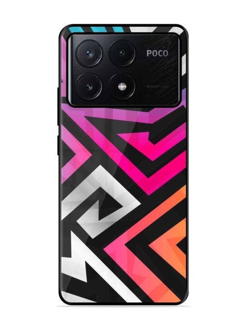 Rainbow Seamless Glossy Metal Phone Cover for Poco X6 Pro (5G) Zapvi