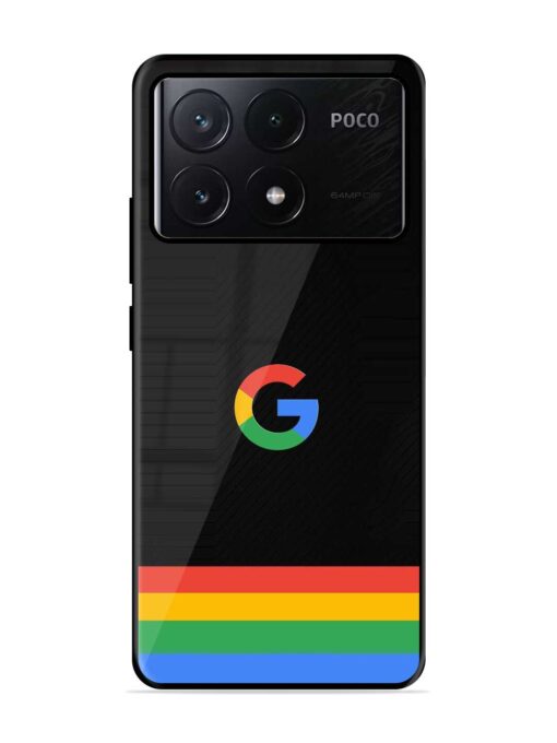 Google Logo Art Glossy Metal Phone Cover for Poco X6 Pro (5G) Zapvi