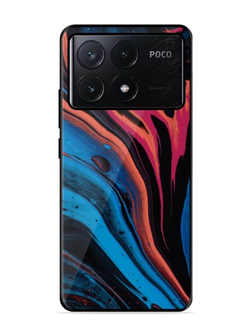 Liquefied Art Glossy Metal TPU Phone Cover for Poco X6 Pro (5G) Zapvi