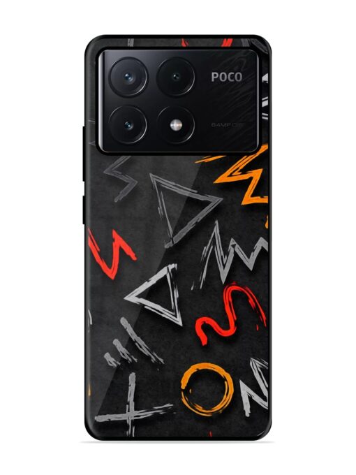 Grungy Graffiti Glossy Metal Phone Cover for Poco X6 Pro (5G) Zapvi