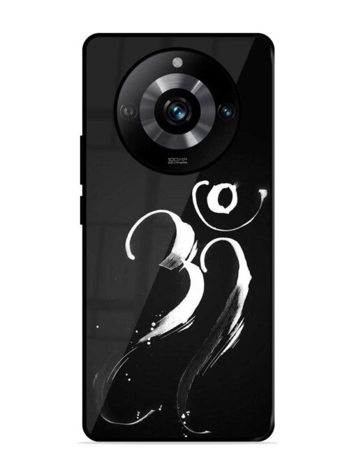 Om Logo Glossy Metal Phone Cover for Realme 11 Pro (5G) Zapvi