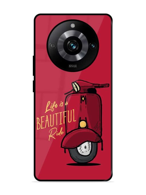 Life Is Beautiful Rides Glossy Metal Phone Cover for Realme 11 Pro (5G) Zapvi