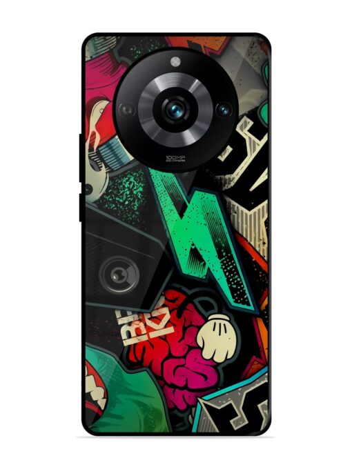 Graffiti Art Glossy Metal Phone Cover for Realme 11 Pro (5G) Zapvi