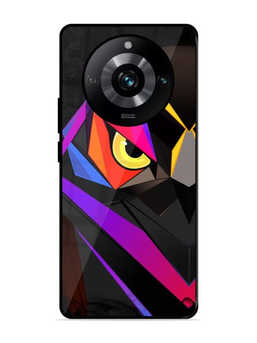 Wpap Owl Glossy Metal Phone Cover for Realme 11 Pro (5G) Zapvi