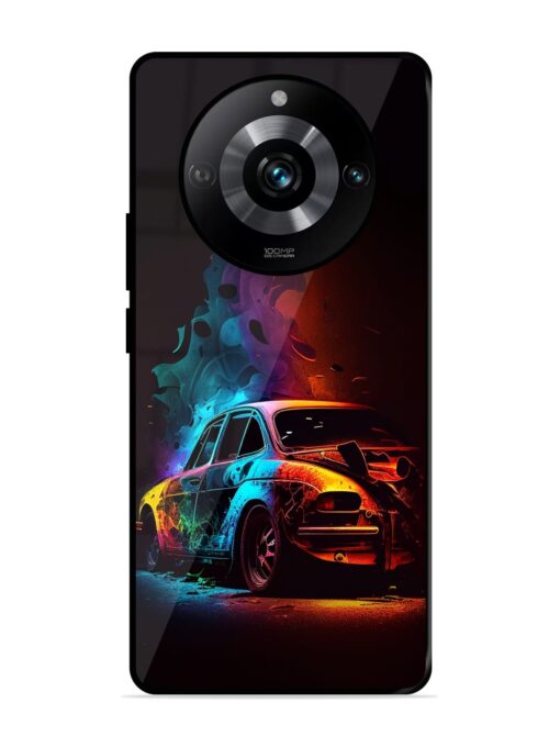 High Classic Car Art Glossy Metal Phone Cover for Realme 11 Pro (5G) Zapvi