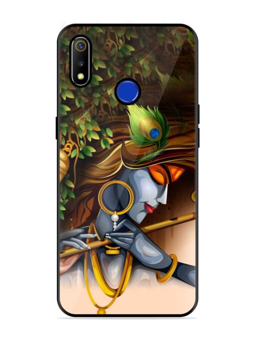 Krishna Glossy Metal Phone Cover for Realme 3 Zapvi