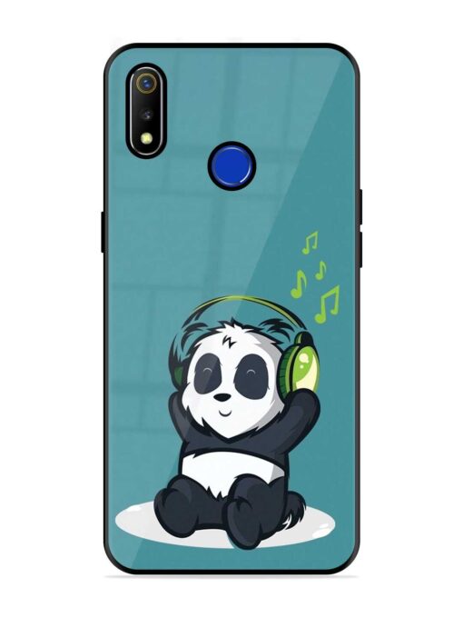 Music Panda Glossy Metal Phone Cover for Realme 3 Zapvi