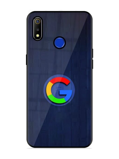 Google Logo Printed Glossy Metal TPU Phone Cover for Realme 3 Zapvi