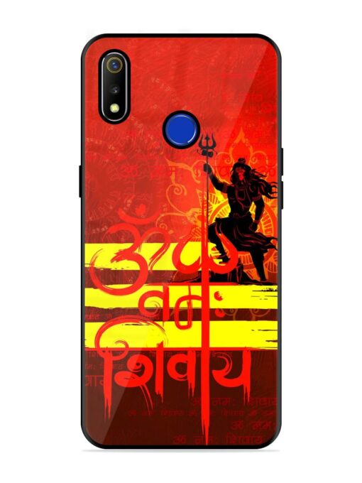 Illustration Lord Shiva Glossy Metal TPU Phone Cover for Realme 3 Zapvi