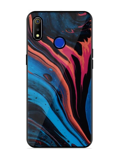 Liquefied Art Glossy Metal TPU Phone Cover for Realme 3 Zapvi