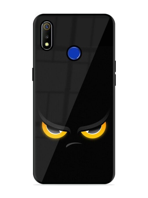 Scary Yellow Eye Glossy Metal TPU Phone Cover for Realme 3 Zapvi