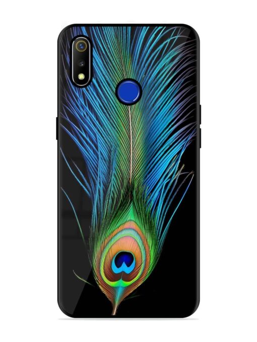 Peacock Feather Glossy Metal TPU Phone Cover for Realme 3 Zapvi