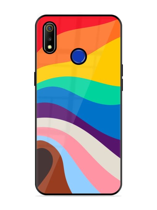 Minimal Pride Art Glossy Metal Phone Cover for Realme 3 Zapvi