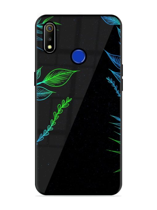 Aesthetic Neon Glossy Metal Phone Cover for Realme 3 Zapvi