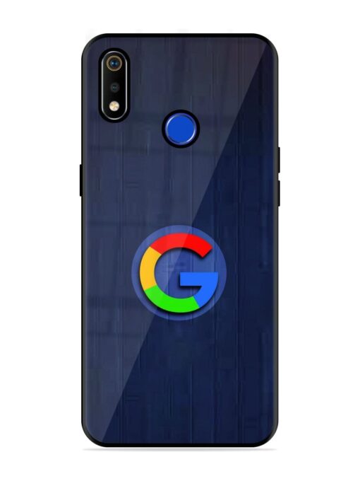 Google Logo Printed Glossy Metal TPU Phone Cover for Realme 3I Zapvi