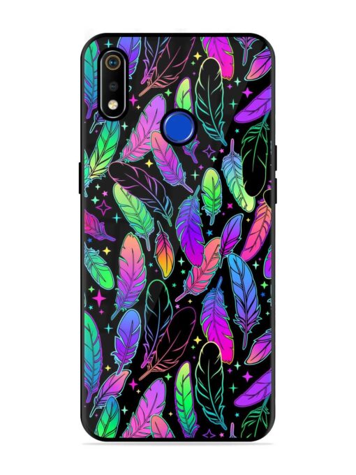 Bright Multi Colored Seamless Glossy Metal Phone Cover for Realme 3I Zapvi