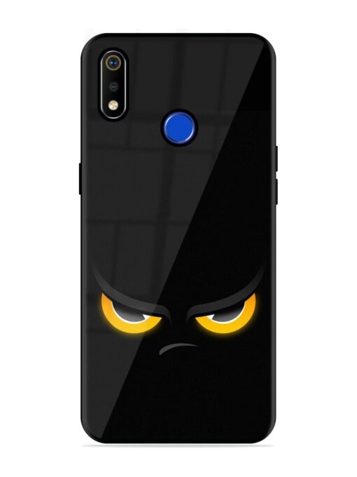 Scary Yellow Eye Glossy Metal TPU Phone Cover for Realme 3I Zapvi