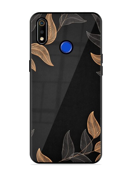 Foliage Art Glossy Metal Phone Cover for Realme 3I Zapvi