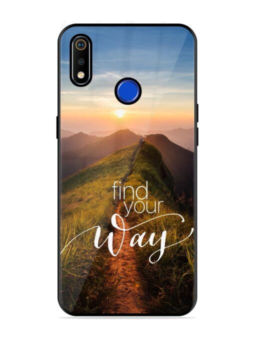 Find Your Way Glossy Metal Phone Cover for Realme 3I Zapvi