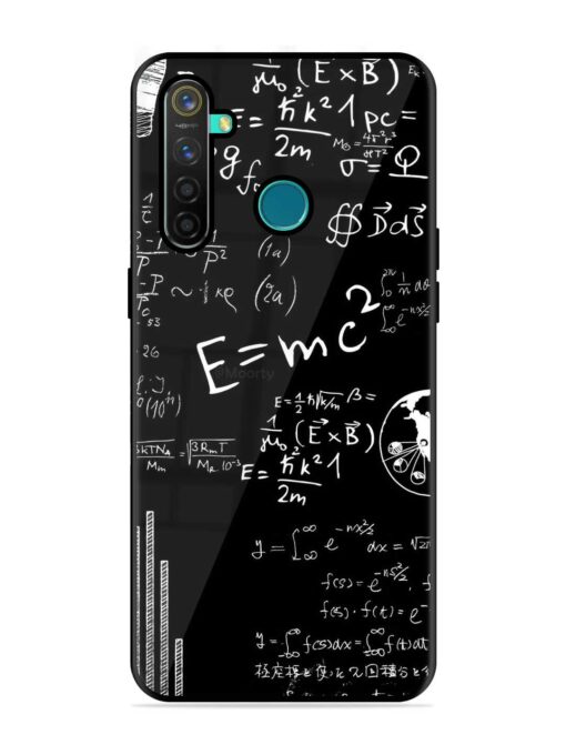 E=Mc2 Mass?Energy Equivalence Glossy Metal Phone Cover for Realme 5 Pro Zapvi