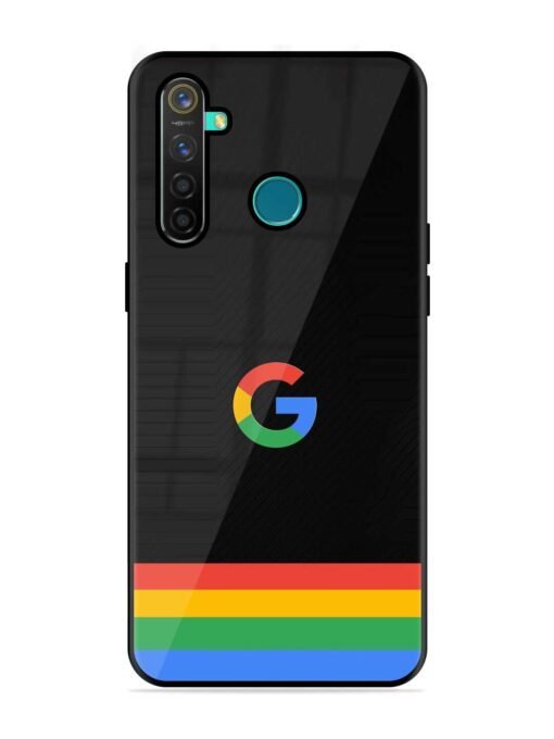 Google Logo Art Glossy Metal Phone Cover for Realme 5 Pro Zapvi