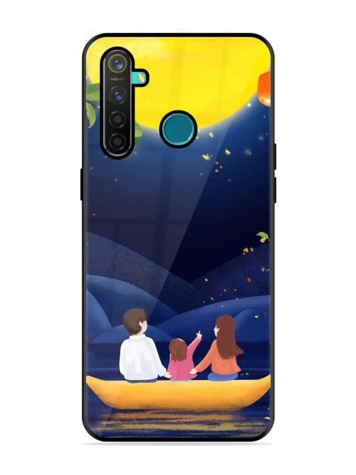 Happy Family And Beautiful View Glossy Metal Phone Cover for Realme 5 Pro Zapvi