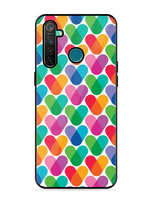 Overlapping Colors Colorful Glossy Metal TPU Phone Cover for Realme 5 Pro Zapvi