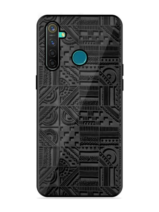 Seamless Pattern Glossy Metal Phone Cover for Realme 5 Pro Zapvi