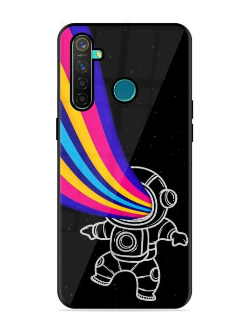 Astronaut Glossy Metal TPU Phone Cover for Realme 5 Pro Zapvi