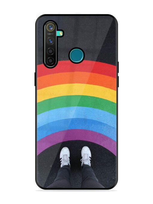 Legs Rainbow Glossy Metal TPU Phone Cover for Realme 5 Pro Zapvi