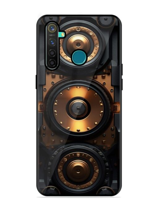 Sound Box Glossy Metal Phone Cover for Realme 5 Pro Zapvi