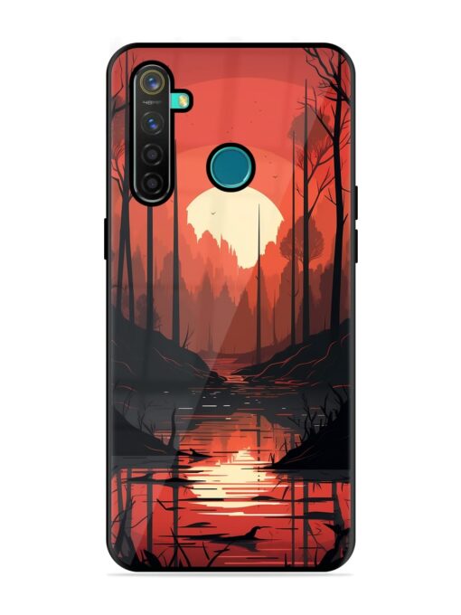 Natural Landscape Glossy Metal Phone Cover for Realme 5 Pro Zapvi