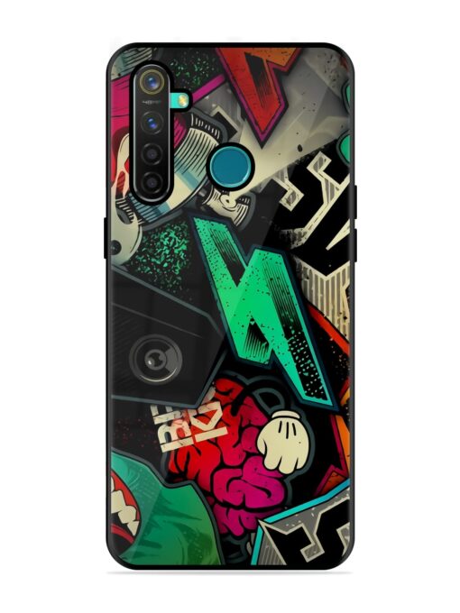 Graffiti Art Glossy Metal Phone Cover for Realme 5 Pro Zapvi