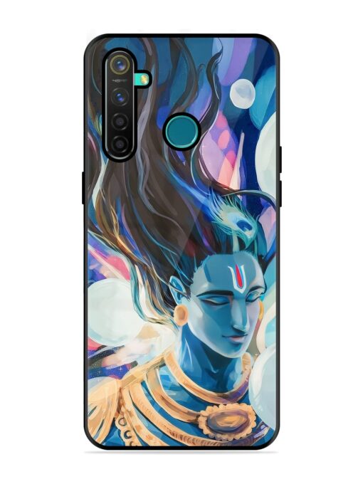 Bhagwan Sri Krishna Glossy Metal Phone Cover for Realme 5 Pro Zapvi