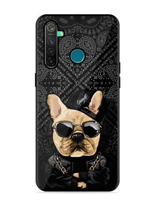 Gangsta Cool Sunmetales Dog Glossy Metal Phone Cover for Realme 5 Pro Zapvi