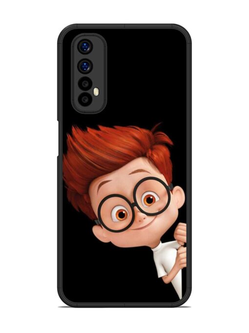 Smart Boy Cartoon Glossy Metal Phone Cover for Realme 7 Zapvi