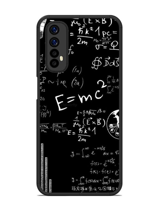 E=Mc2 Mass?Energy Equivalence Glossy Metal Phone Cover for Realme 7 Zapvi